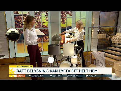 Glöm inte tända lampan:”Tänk minst 5 belysningspunkter” - Nyhetsmorgon (TV4)