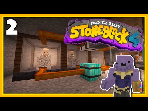 Stoneblock 4 Minecraft Modpack EP 2 | Unendlich viele Erze mit Dorfbewohnern!