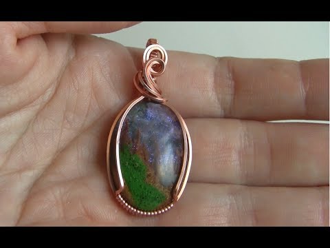 Quick Beginner Wire Warp Basic Pendant Undrilled Stone Cab Tutorial Beginner