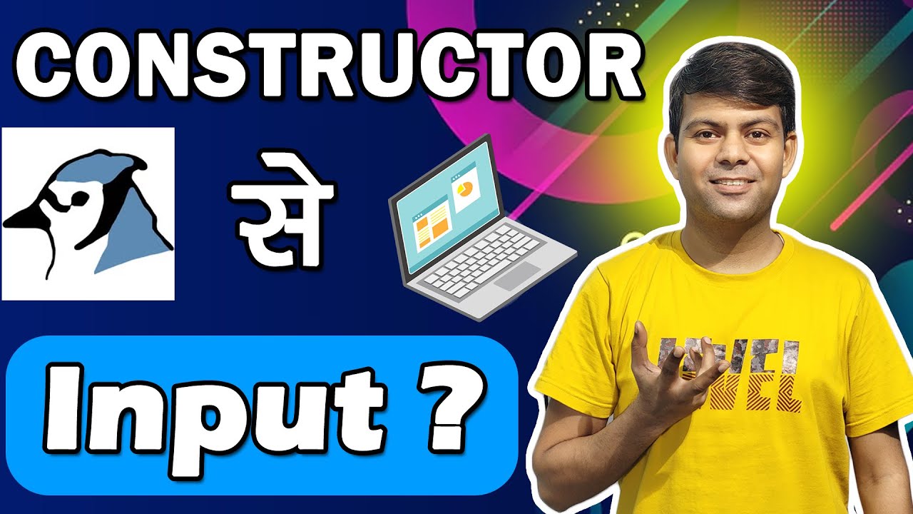 Input using Constructor | Important in Java for 2025 Exams | Class 10th Computer
