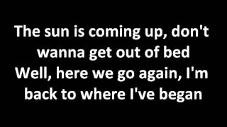 Simple Plan - Anywhere Else But Here // Lyrics