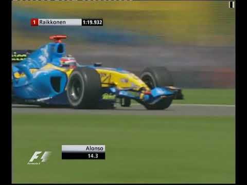F1 British GP Silverstone 2005  - Quali/Clasificación - Fernando Alonso vs Raikkonen Pole Battle