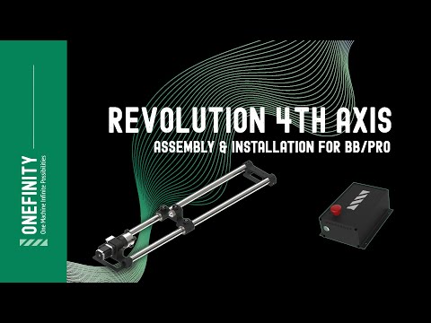 Onefinity CNC 4th Axis Rotary for Pro/Original Series w/ Buildbotics Controller | Setup Video