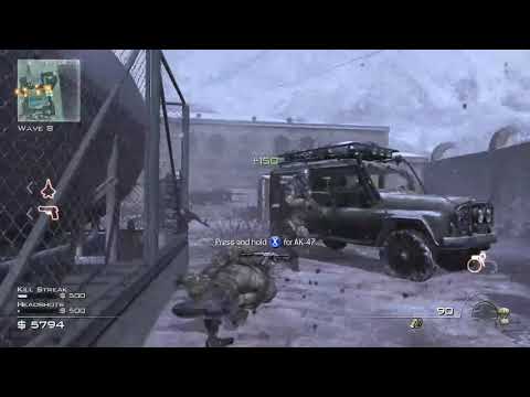 MW3 Survival Co-op Outpost NO TRAPS with RonJammin wave 135 (suicide). Xbox World record. Part 1.