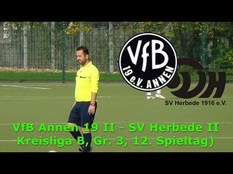 VfB Annen 19 II - SV Herbede II (Kreisliga B, Gr. 3, 12. Spieltag)