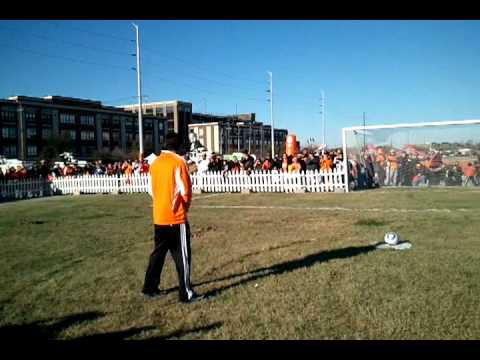 New Dynamo stadium  brian ching first kick!