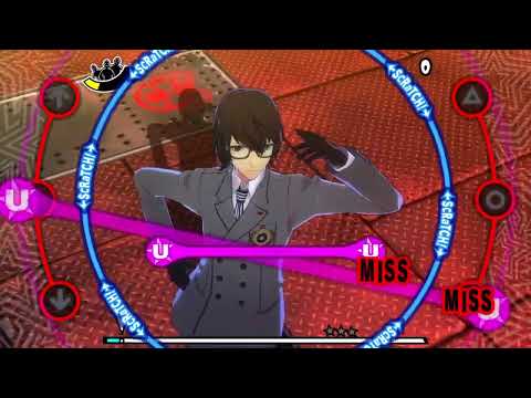Akechi screams after failing at dancing (Japanese voices)