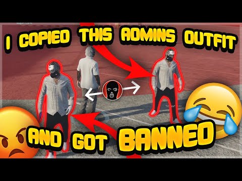 ADMIN CATCHES ME COPYING HIS OUTFIT AND BANS ME (GTA 5 RP)