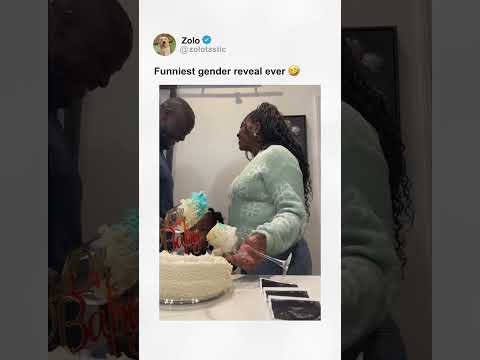Funniest gender reveal ever 🤣