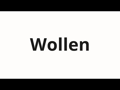 How to pronounce Wollen