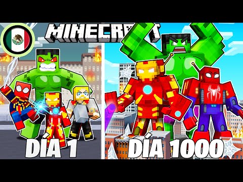 MAXCRAFT - SURVIVING 1000 DAYS as HEROES in MINECRAFT