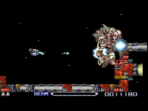 R-Type III Stage 1 Superplay (Cyclone Force, Hi score 53970 points)
