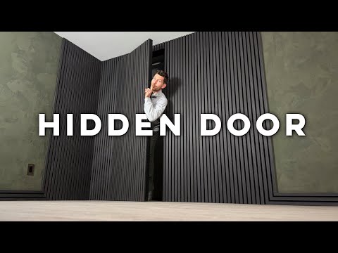 Stunning Concealed Door With Wall Panels