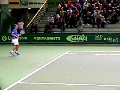 Henri Laaksonen Playing tennis in IPP Open 2009