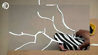 UNIQUE ZEBRA STRIPES DIY ROOM DECOR - Easy Decor DIY Projects Using Waste Materials