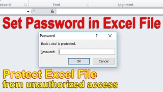 How to Set Password in Excel Sheet 2007/2010/2013/2016