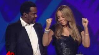 Mariah Carey DRUNK while accepting an award for her movie PRECIOUS 2010. Giving a bizarre speech.