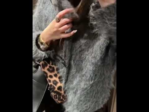 蓬鬆度高紐帶針織毛衣