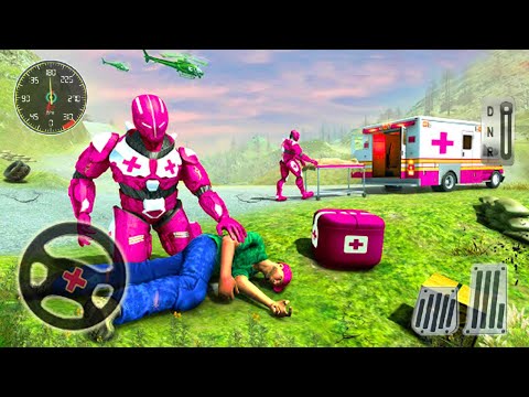 US Army Robot Hero Ambulance Games - Mobil Mobilan Robot Ambulans Android Gameplay
