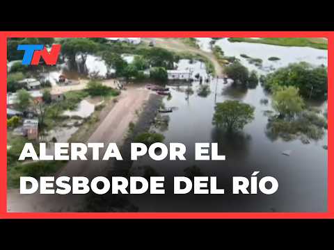 NOCHE ATERRADORA EN CHACO: la desesperación de los vecinos por el desborde del río Paraná