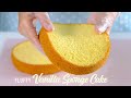 Fluffy Moist Vanilla Sponge Cake Perfect For Birthday Cake