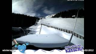 preview picture of video 'Katschberg - Aineck Sonnalm webcam time lapse 2011-2012'