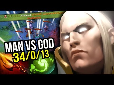 MAN vs GOD - Sumiya Best Invoker Ever Rampage 34 Kills Dagon Build 7.07 | Dota 2