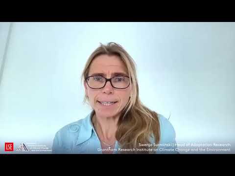 Loss and damage and COP26: Swenja Surminski