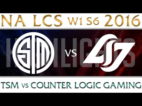 TSM vs CLG Highlights | NA LCS Week 1 Day 1 Spring 2016 S6 | Team Solomid vs Counter Logic Gaming