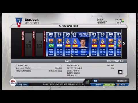 FIFA 13 Live Pack Opening: Going For All TOTY Players, 100k Pack!