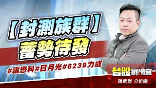 【封測族群】蓄勢待發…#福懋科#日月光#6239力成#封測力霸王｜小武哥投資事務所｜陳武傑 (圖)