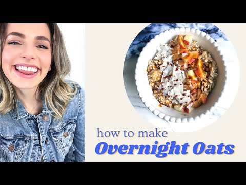 How to Make Overnight Oats | Plant-Based, Gluten-Free, Healthy, Date-Sweetened, Simple Recipe