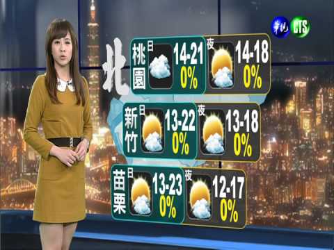 2014.02.22華視晚間氣象 連珮貝主播