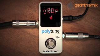 Video thumbnail for TC Electronic Polytune Mini Guitar Tuner Pedal by GetintheMix