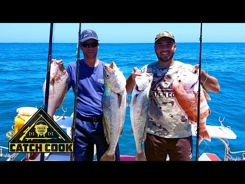 Deep sea fishing with red stumpnose stir fry | catch cook | South Africa mp4