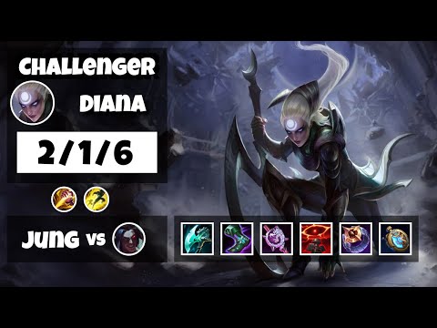 Diana vs Kayn OCE Challenger JUNGLE (2/1/6) - v11.11