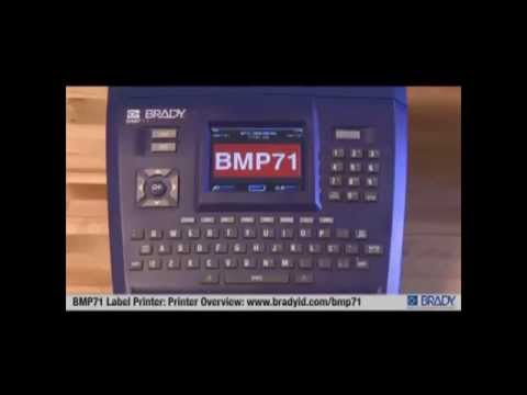 Портативный принтер этикеток BRADY BMP71 видео