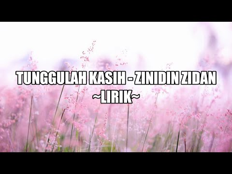 TUNGGULAH KASIH - ZINIDIN ZIDAN || LIRIK