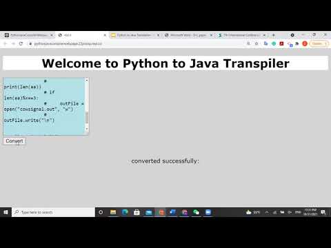 Java To Python Converter