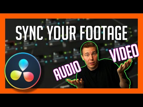 HOW TO SYNC AUDIO TO VIDEO FOOTAGE IN RESOLVE 16- DaVinci Resolve [Basics Tutorial]