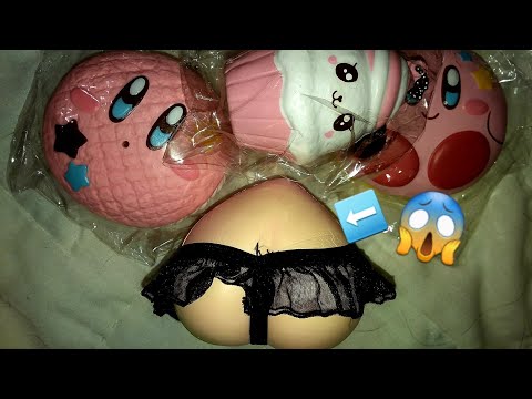 NEW SUPER SOFT AND SLOWRISING KIRBY SQUISHIES! SEXY PUNI MARU PEACH! 2 SINGAPORE SQUISHY PACKAGES!! Video