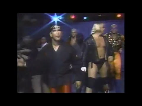 Sting, Windham, Steamboat, & Rhodes vs Dangerous Alliance   Saturday Night Feb 22nd, 1992