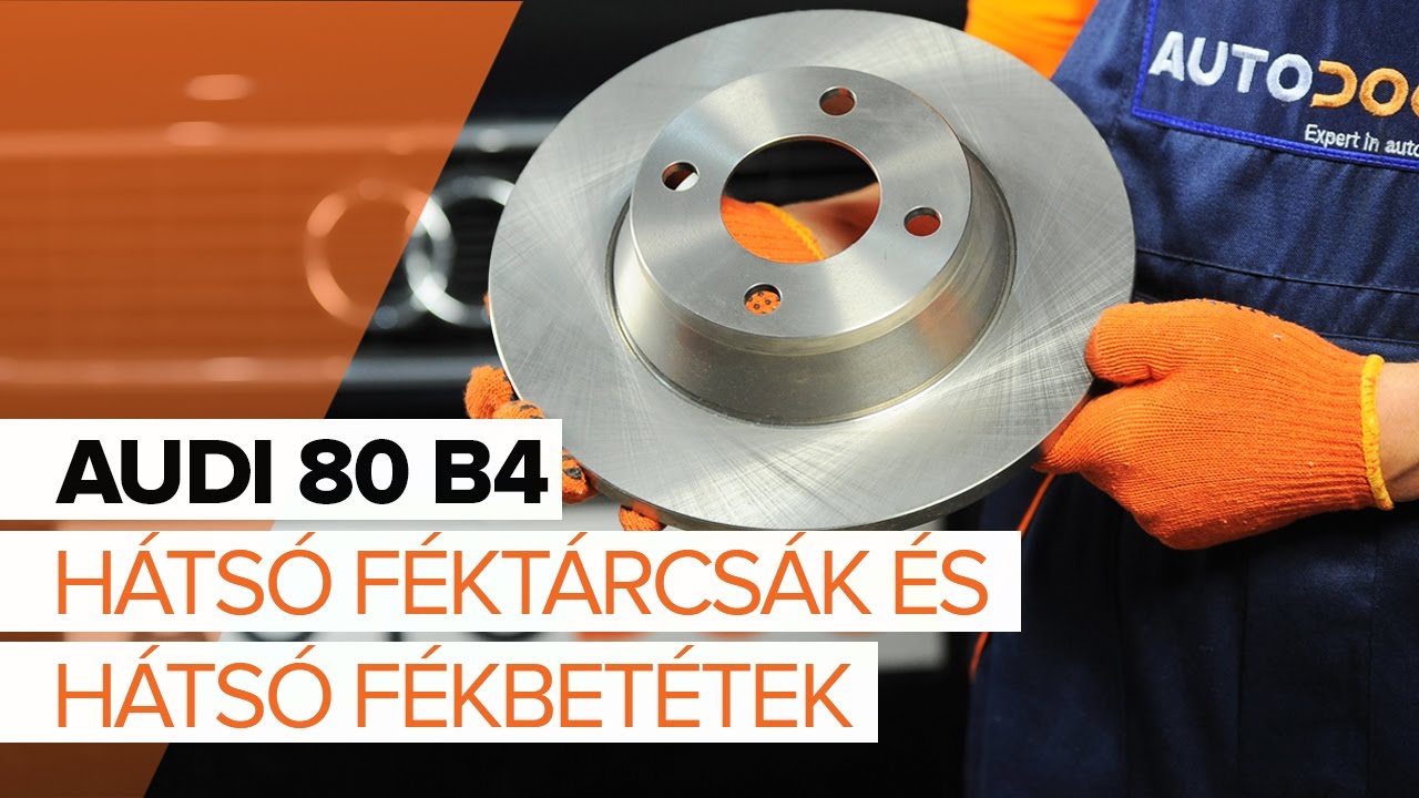 Hátsó fékbetétek-csere Audi 80 B4 gépkocsin – Útmutató