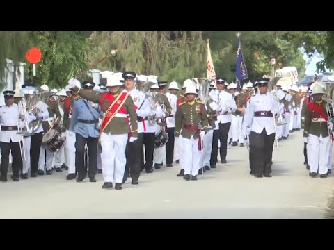 Tonga Military & Police Force Brass Band Parade To Mark The King Of Tonga Birthday 2023.