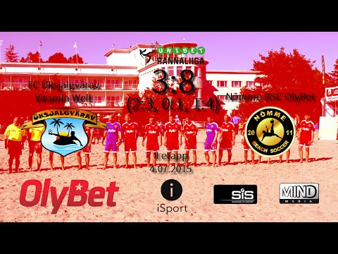 FC Üksjalgvärav - Nõmme BSC OlyBet 3:8 | RannaLiiga 2015