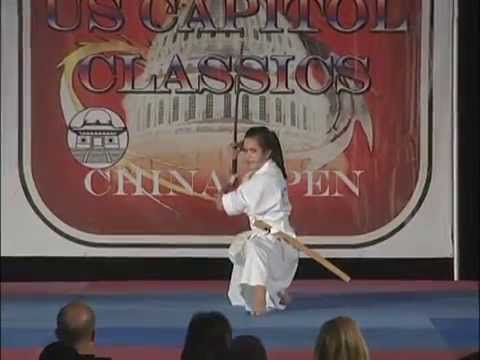 Audrie Donihoo Sword Kata at 2010 U S  Capitol Classics Karate Tournament