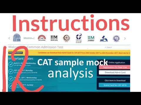 12 Must know Instructions with CAT 2020 Official Mock Test | Esp for first time CAT Taker