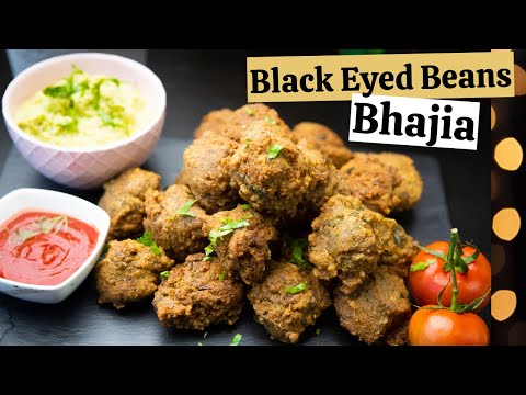 BLACK EYED BEANS BHAJIA || Crunchy Black Eyed Beans Fritters Recipe || Lobia Pakora Recipe || #DIFK