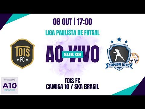 TOIS FC 2 x 2 CAMISA 10 / SKA BRASIL - LIGA PAULISTA DE FUTSAL - SUB 08 - 08/10/2023