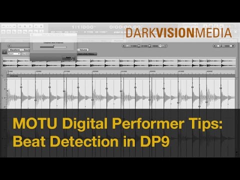 MOTU Digital Performer Tips: Beat Detection in DP9